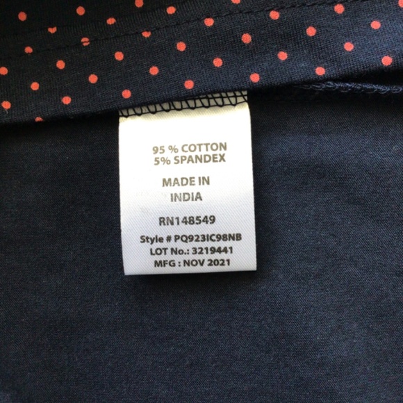 PD& C Navy with Pink Salmon Dots Polo Men size S - Picture 6 of 9